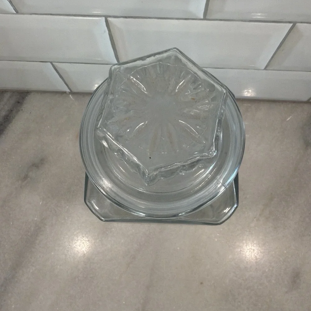 Collectible KOEZE'S APOTHECARY CANISTER JAR Glass 9